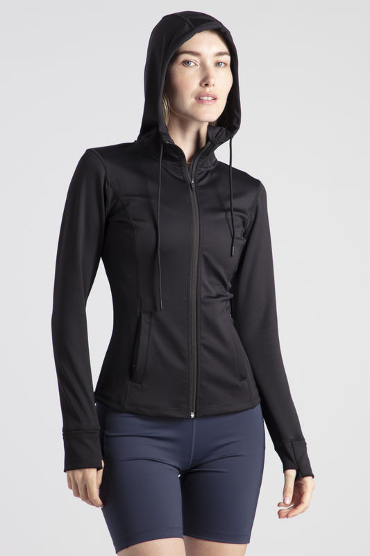 Hooded Jacket Zip Easy Going